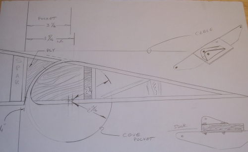 First sketch for new Baby Ace ailerons
